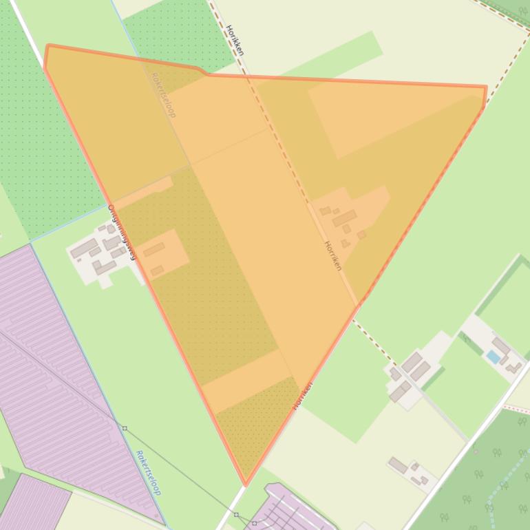 Kaart van postcodegebied 6026RK.