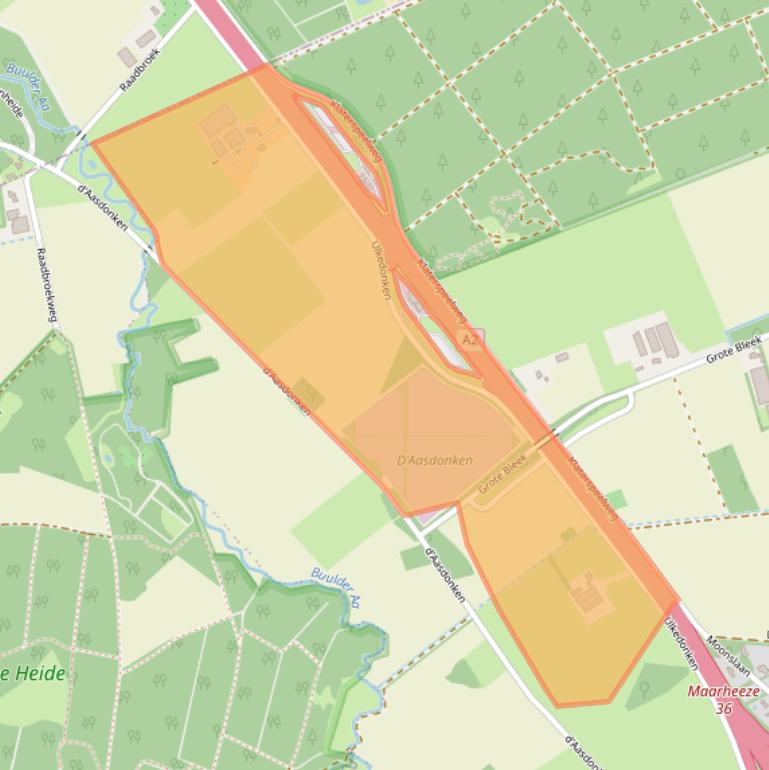Kaart van postcodegebied 6026RP.