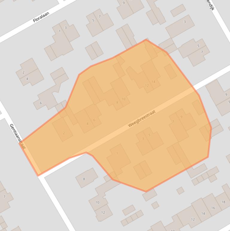 Kaart van postcodegebied 6026TA.