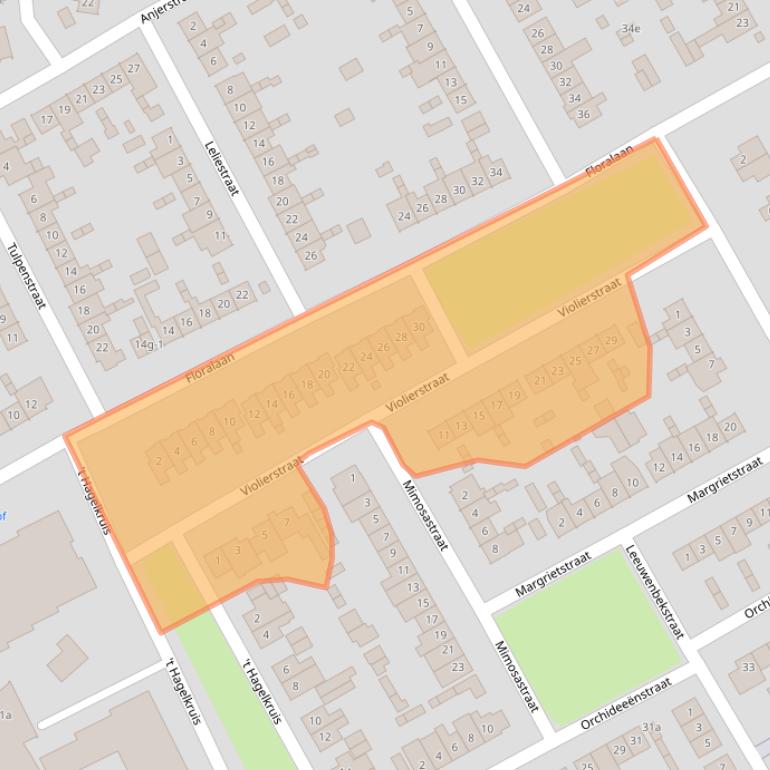 Kaart van postcodegebied 6026VH.