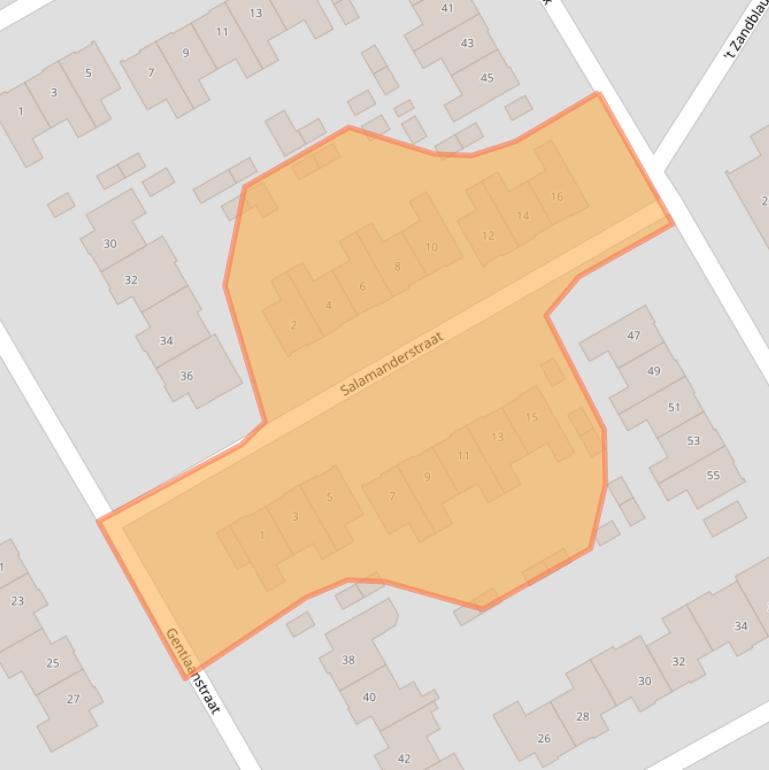 Kaart van postcodegebied 6026VL.