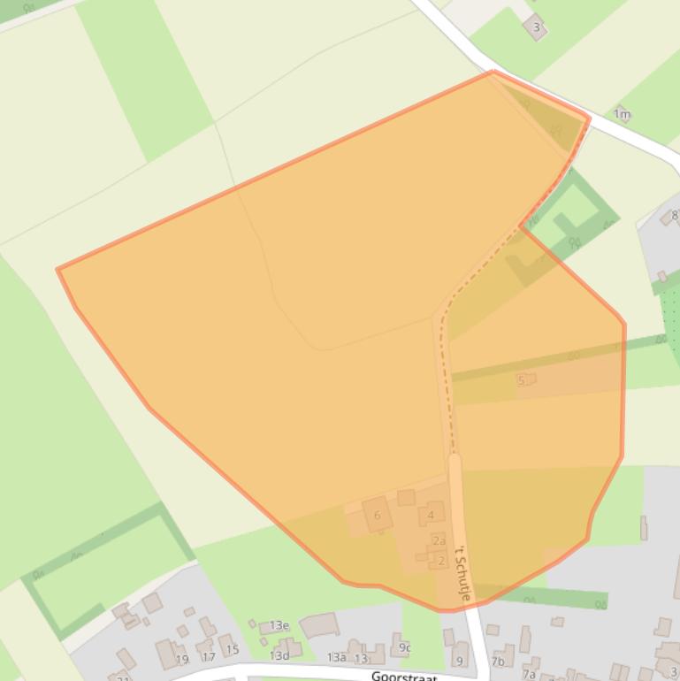 Kaart van postcodegebied 6027NJ.