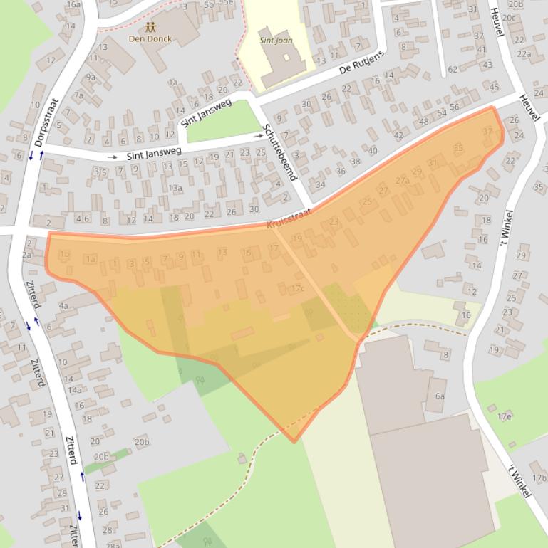 Kaart van postcodegebied 6027PA.