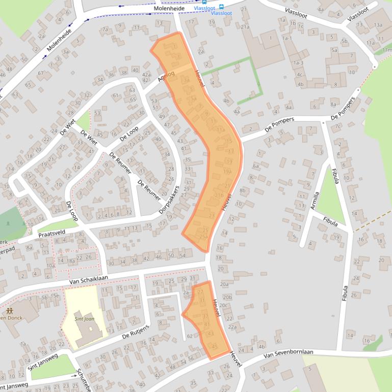 Kaart van postcodegebied 6027PN.