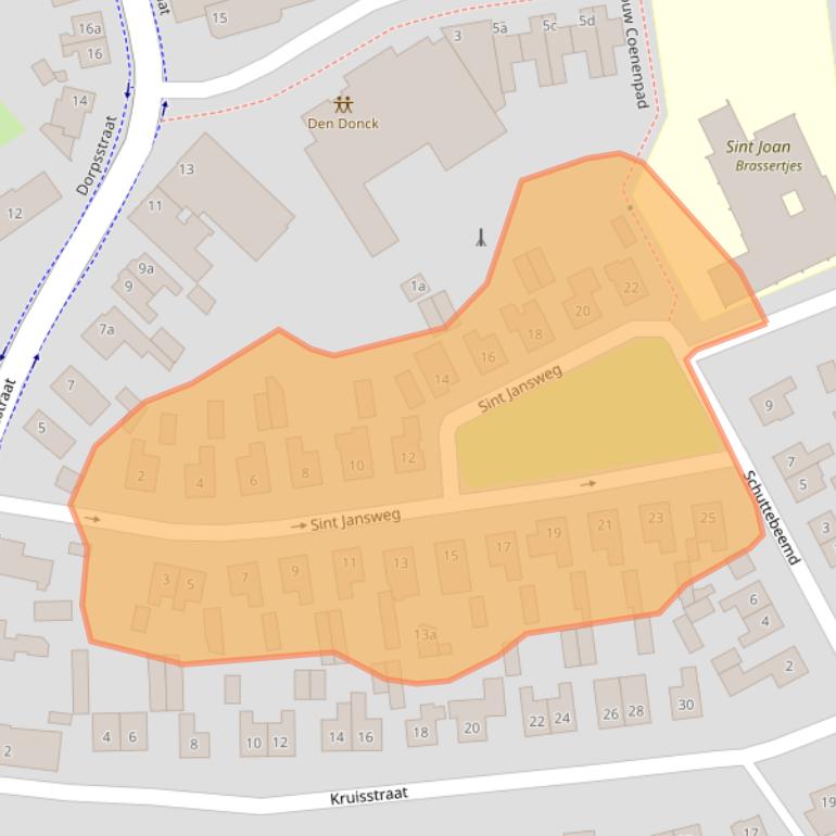 Kaart van postcodegebied 6027PR.