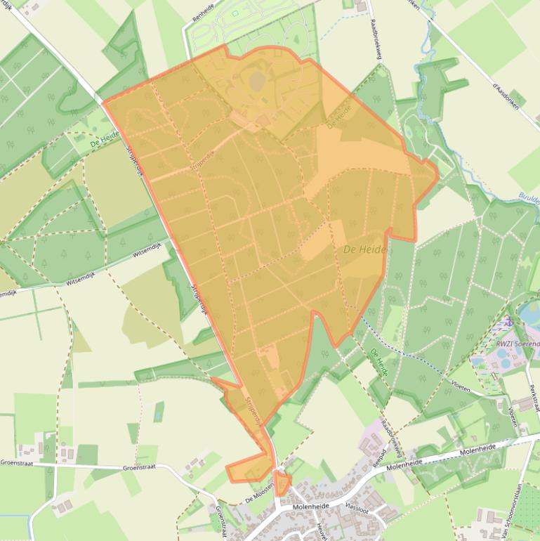 Kaart van postcodegebied 6027RD.