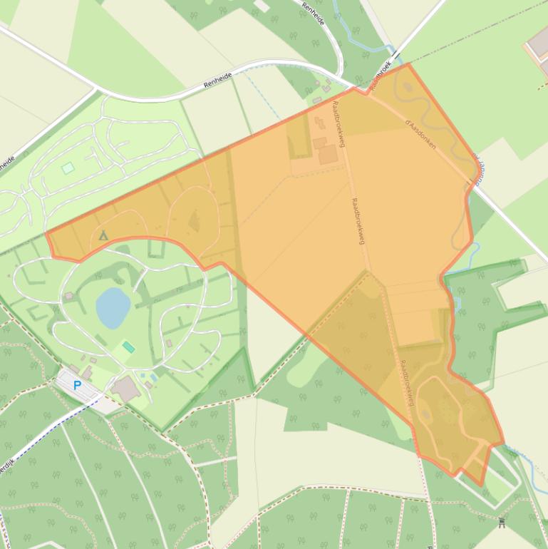 Kaart van postcodegebied 6027RE.