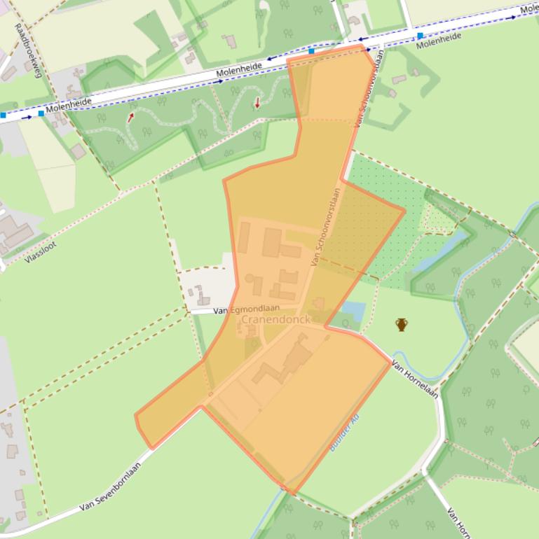 Kaart van postcodegebied 6027RK.