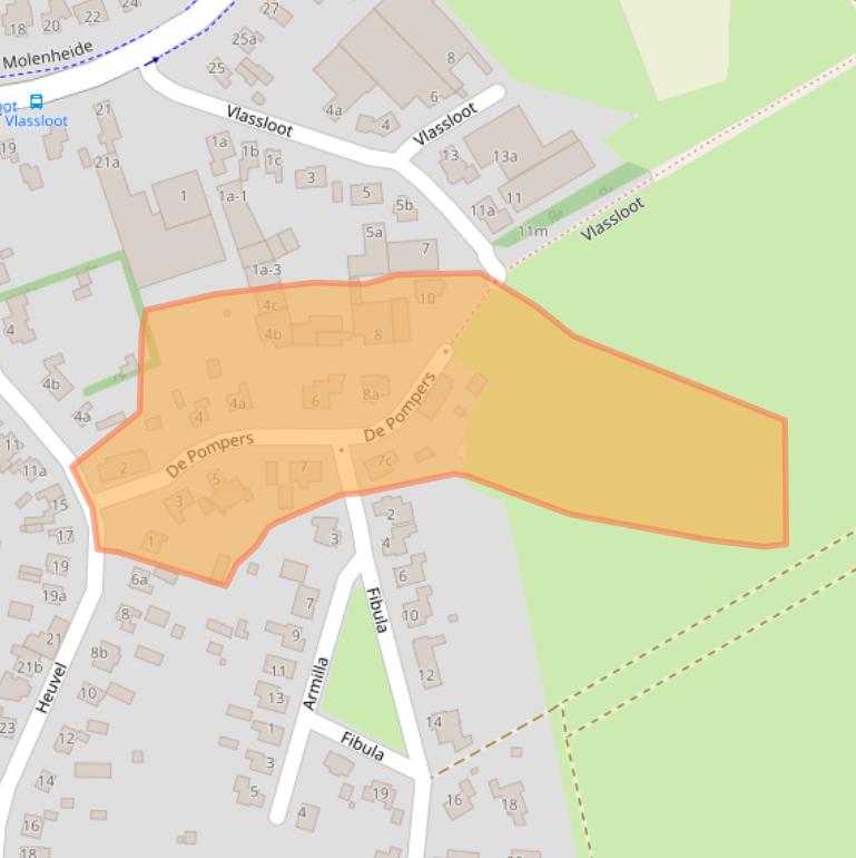 Kaart van postcodegebied 6027RN.