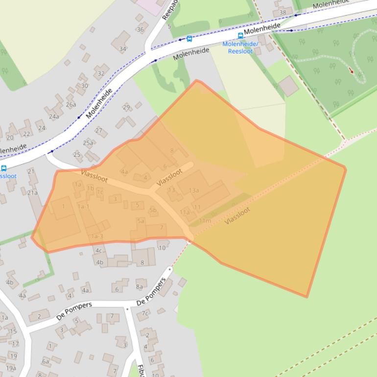 Kaart van postcodegebied 6027RS.