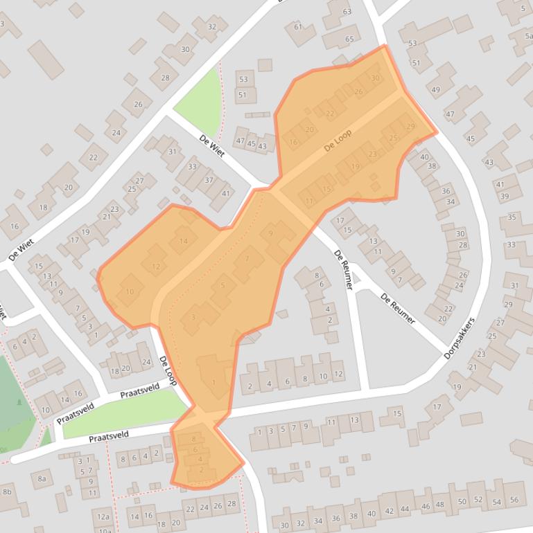 Kaart van postcodegebied 6027SB.