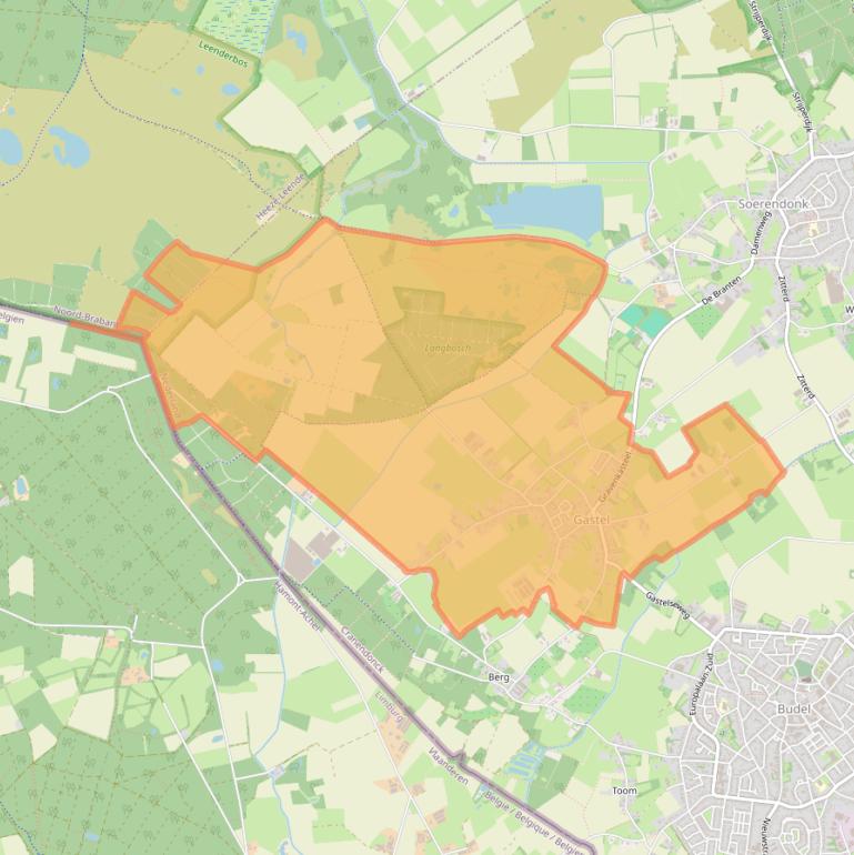 Kaart van postcodegebied 6028.