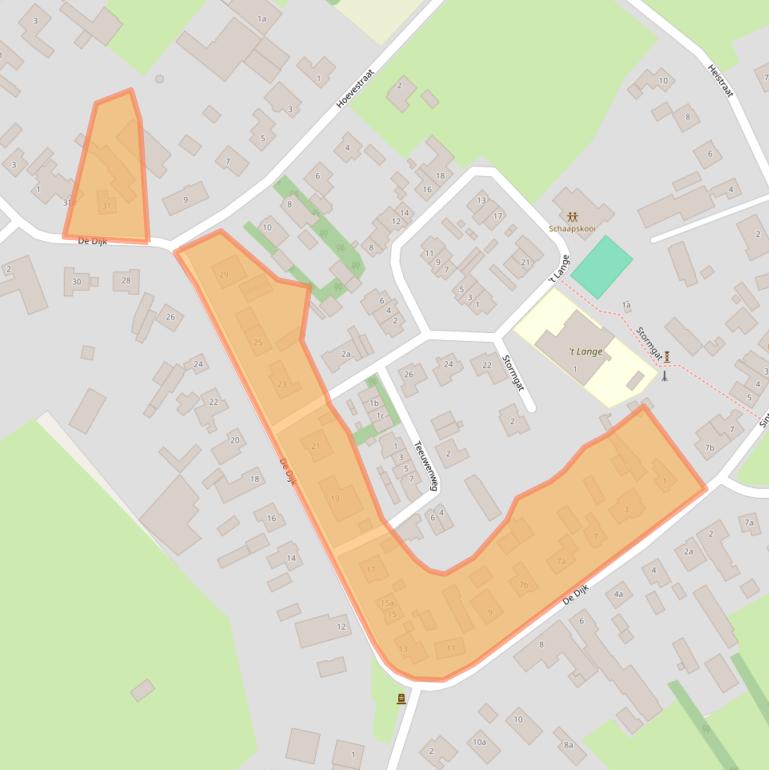 Kaart van postcodegebied 6028RH.