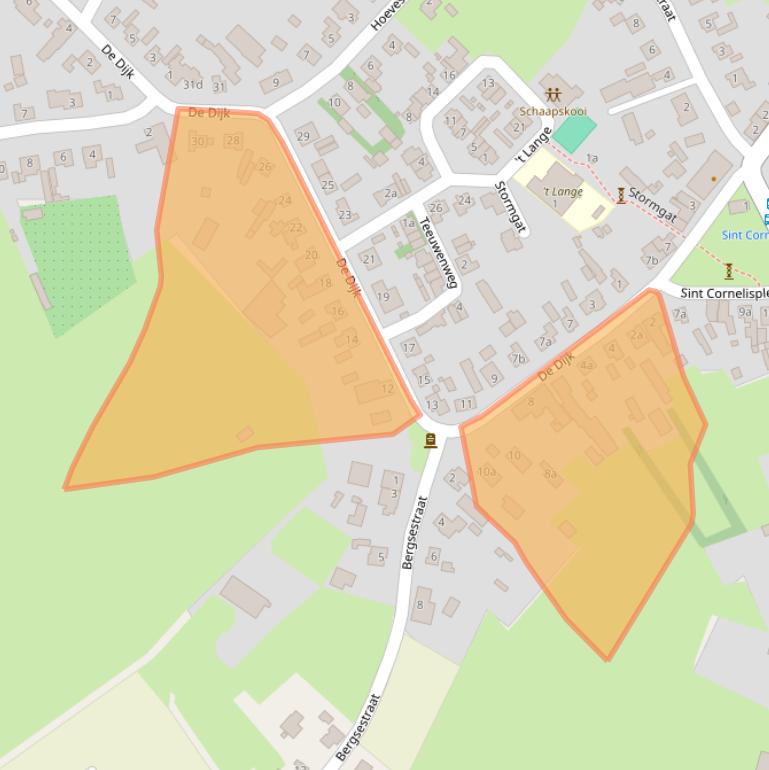 Kaart van postcodegebied 6028RJ.