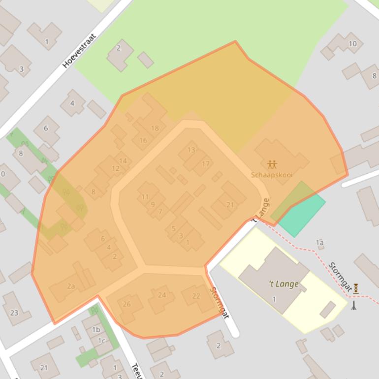 Kaart van postcodegebied 6028SG.