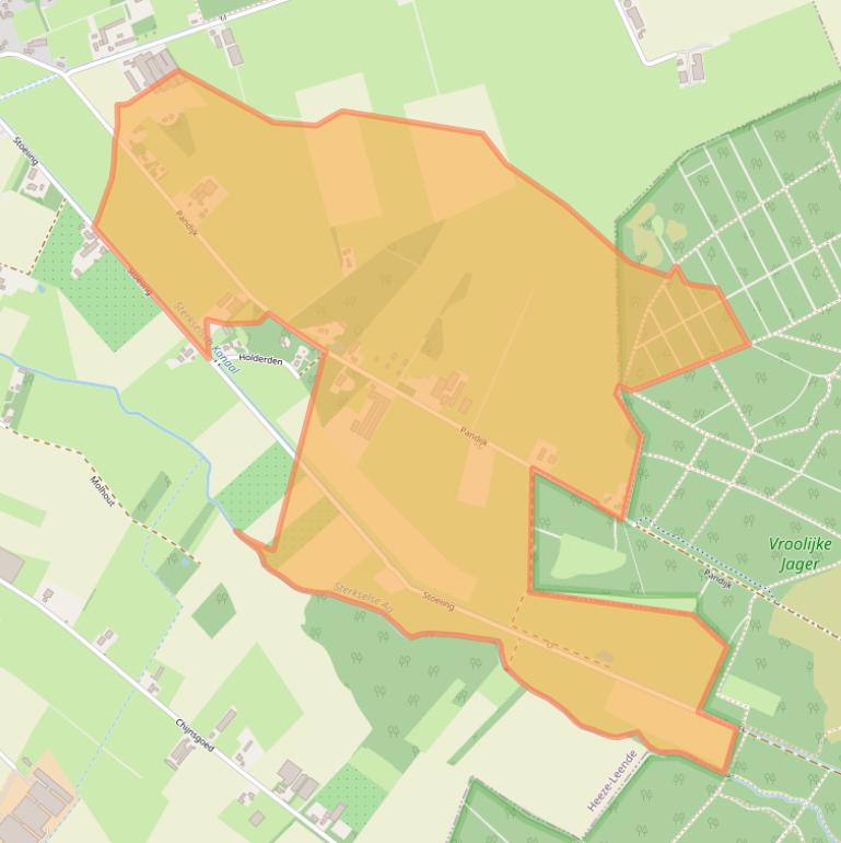 Kaart van postcodegebied 6029PA.