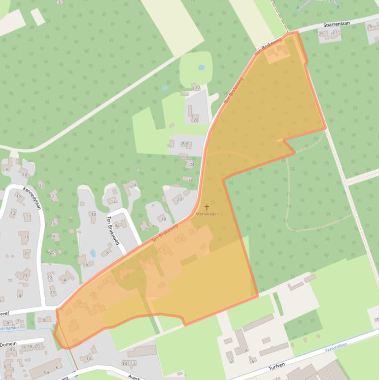 Kaart van postcodegebied 6029PH.