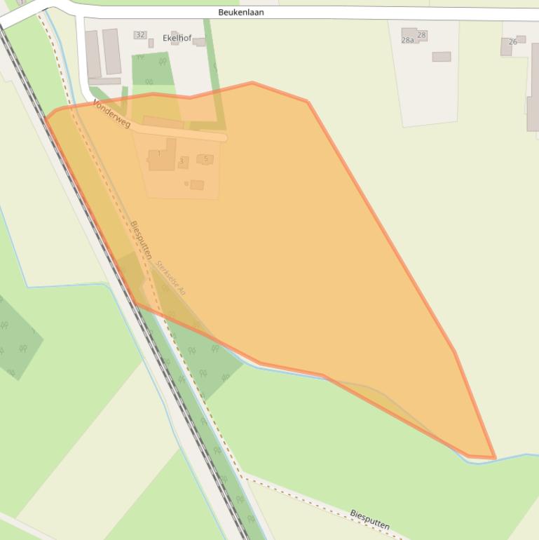 Kaart van postcodegebied 6029PW.