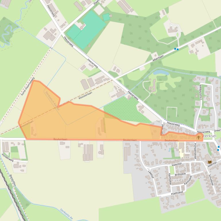 Kaart van postcodegebied 6029PX.