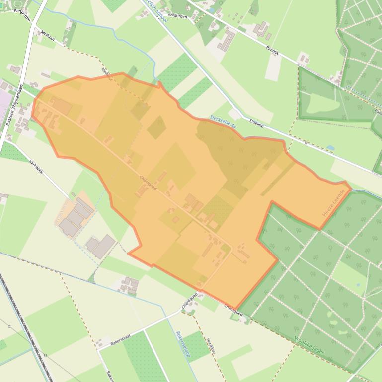 Kaart van postcodegebied 6029RR.