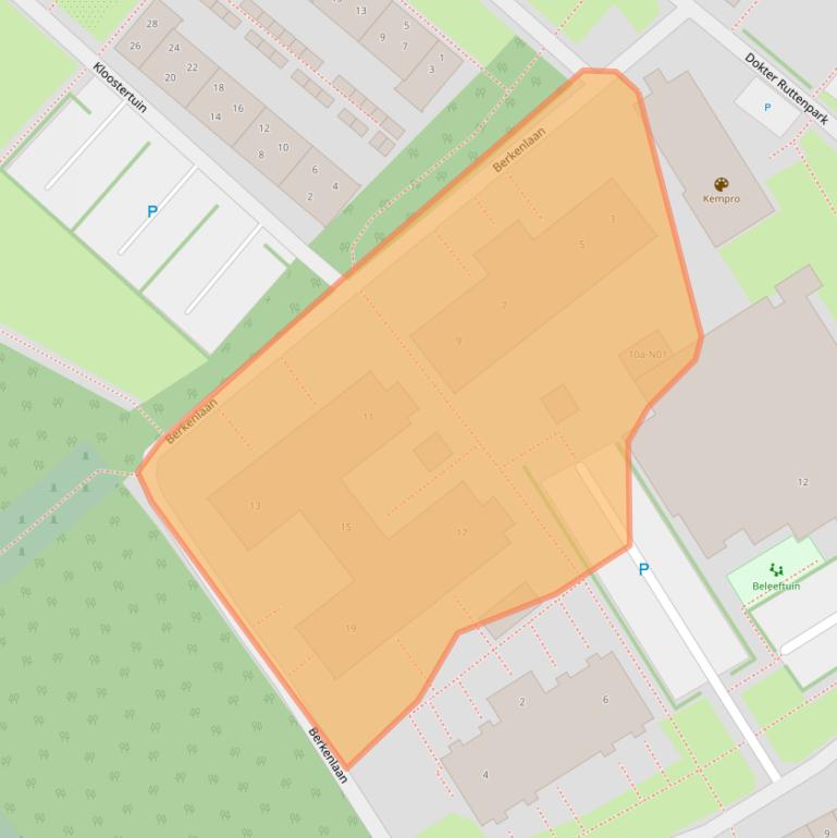 Kaart van postcodegebied 6029TB.