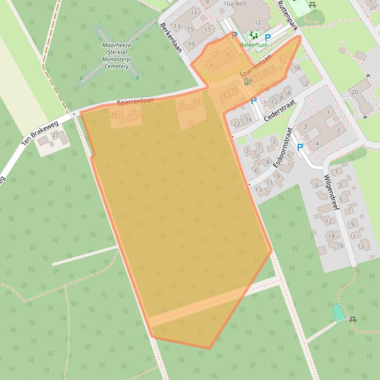 Kaart van postcodegebied 6029TC.