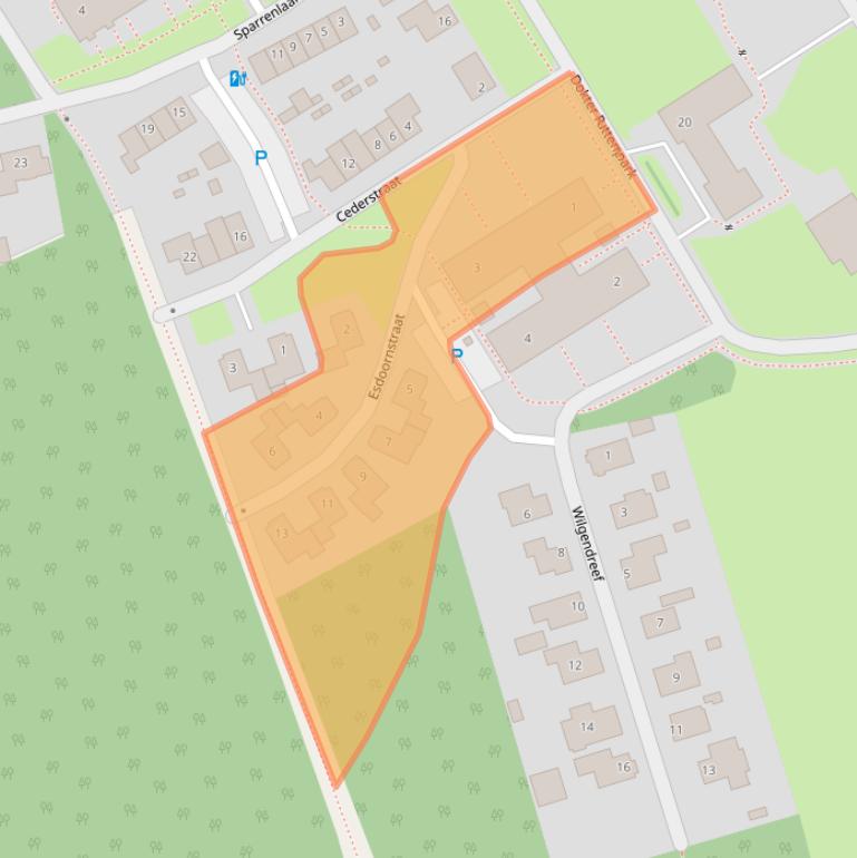 Kaart van postcodegebied 6029TG.