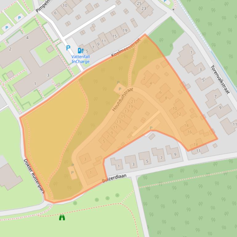 Kaart van postcodegebied 6029TN.