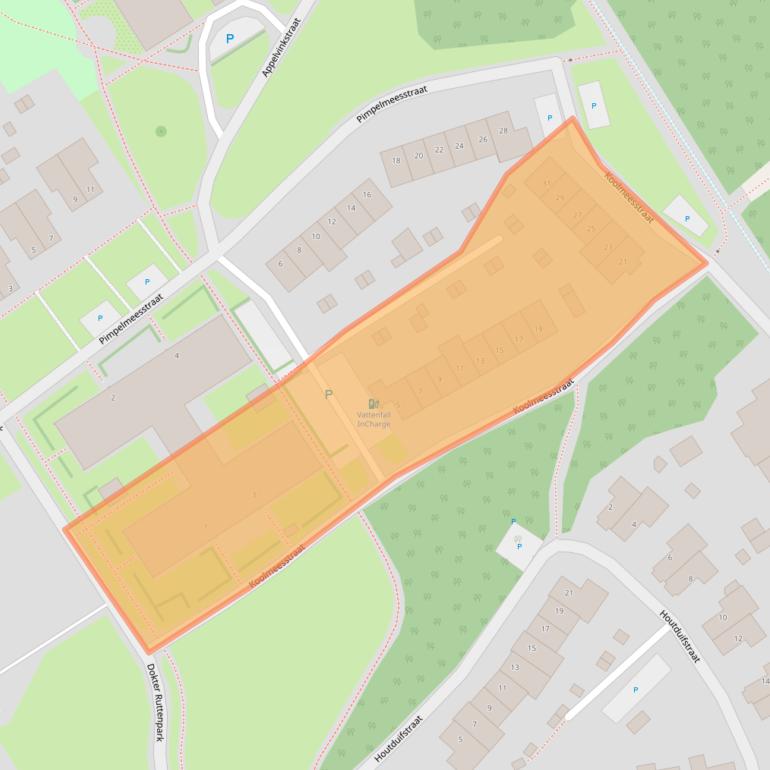 Kaart van postcodegebied 6029TP.