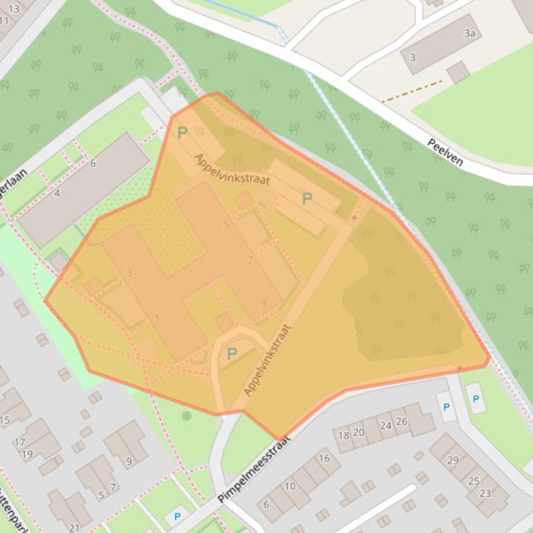 Kaart van postcodegebied 6029TS.