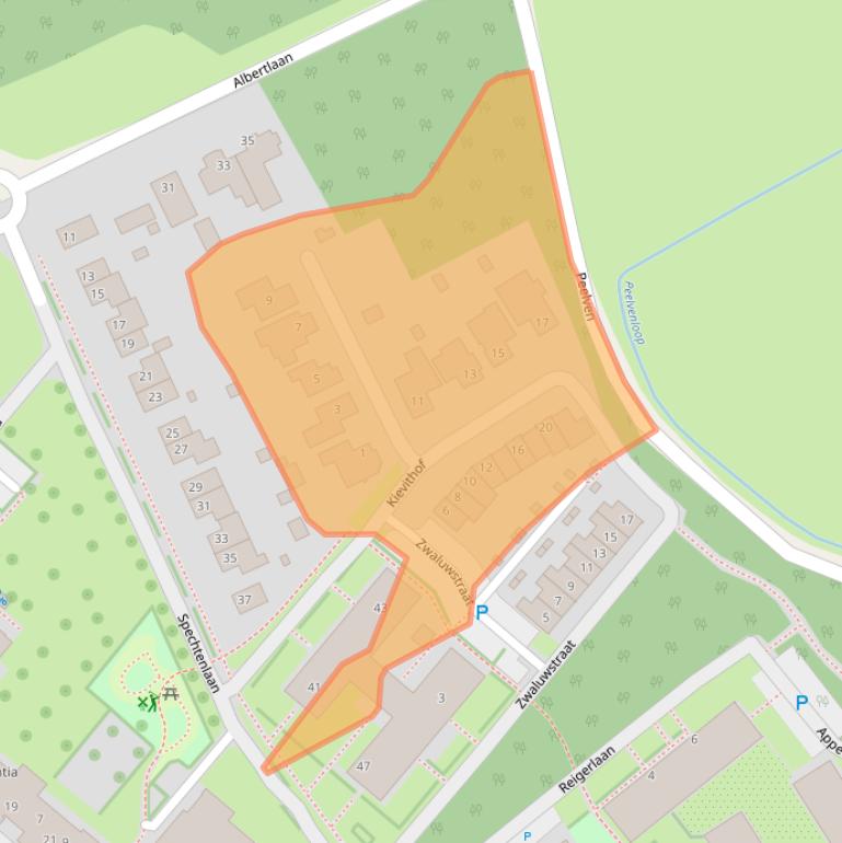 Kaart van postcodegebied 6029TX.