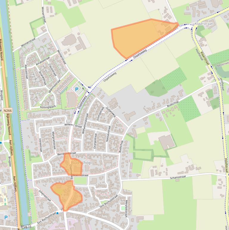 Kaart van postcodegebied 6031AK.