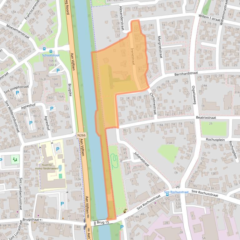 Kaart van postcodegebied 6031AV.