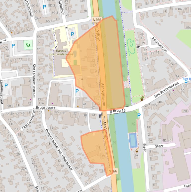 Kaart van postcodegebied 6031BK.