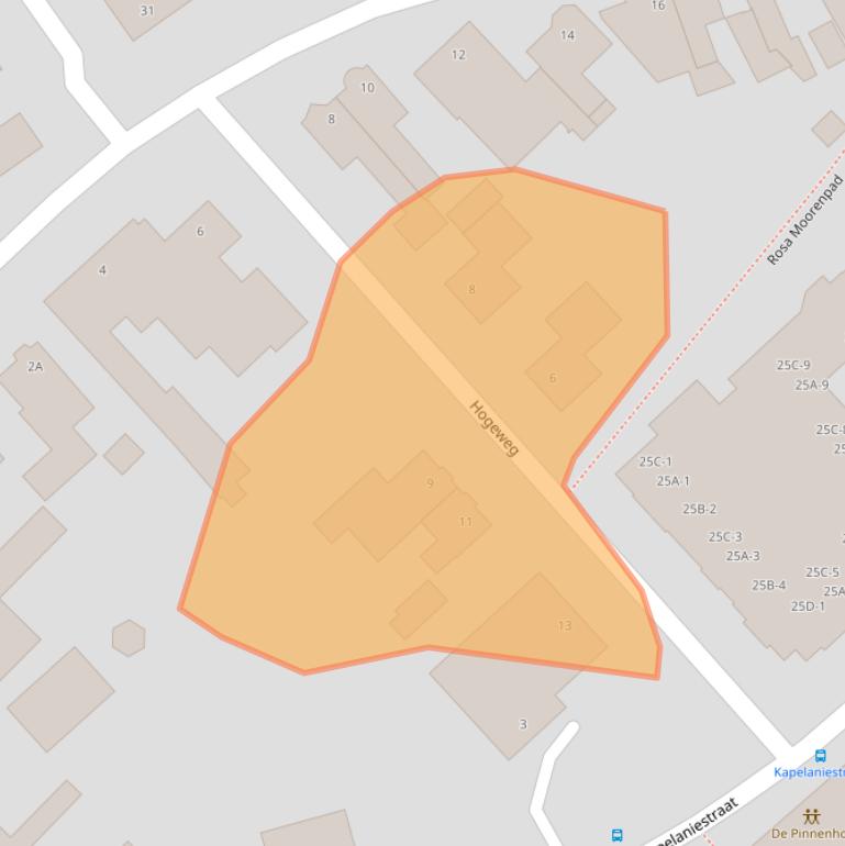 Kaart van postcodegebied 6031CA.