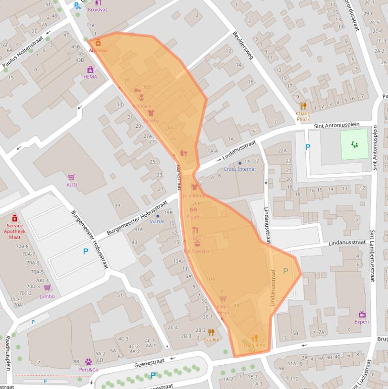 Kaart van postcodegebied 6031CH.