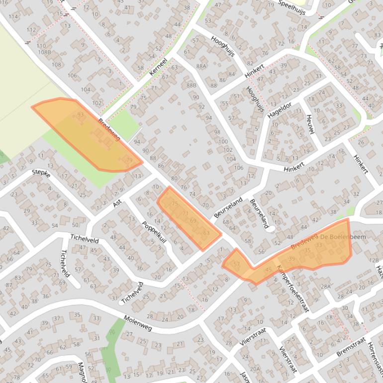 Kaart van postcodegebied 6031CL.