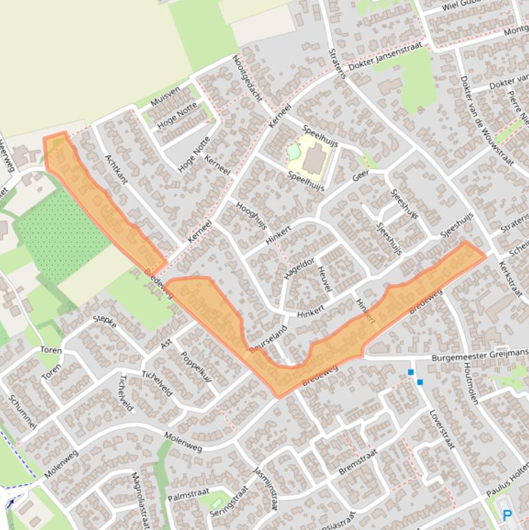 Kaart van postcodegebied 6031CM.