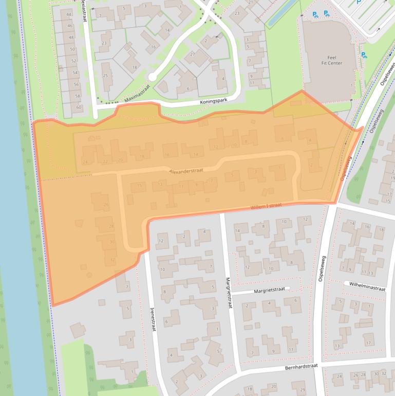Kaart van postcodegebied 6031DA.