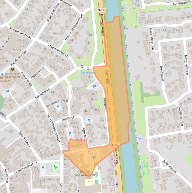 Kaart van postcodegebied 6031EB.