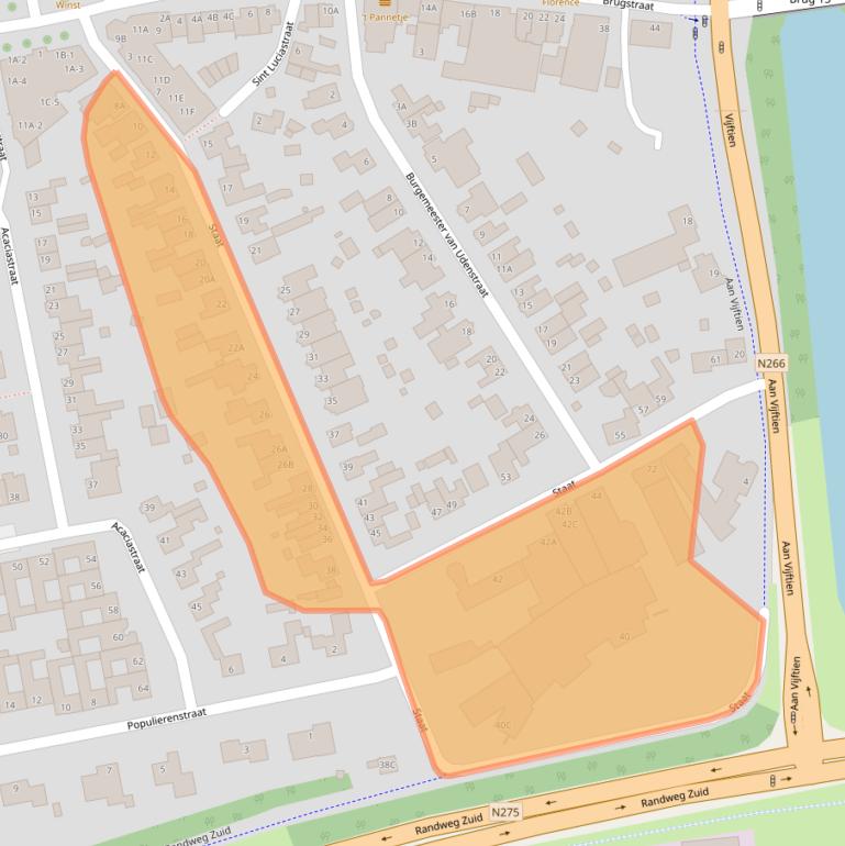 Kaart van postcodegebied 6031EM.