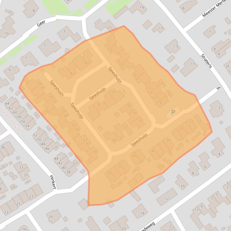 Kaart van postcodegebied 6031GB.