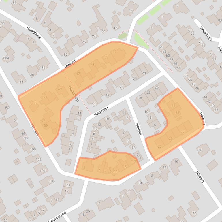 Kaart van postcodegebied 6031GT.