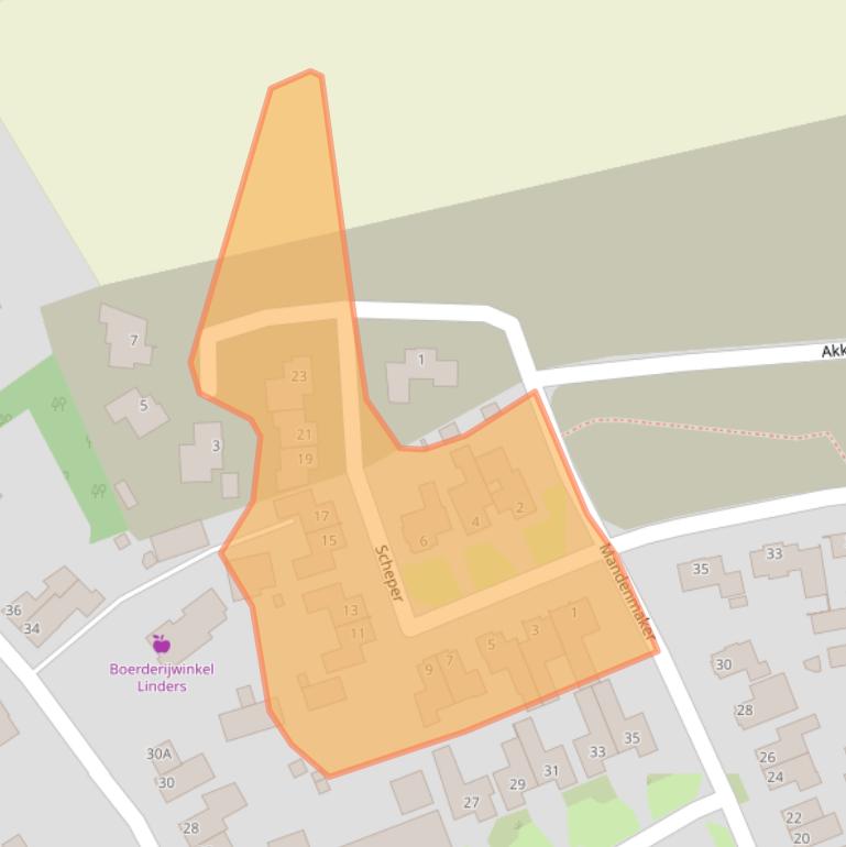 Kaart van postcodegebied 6031JS.