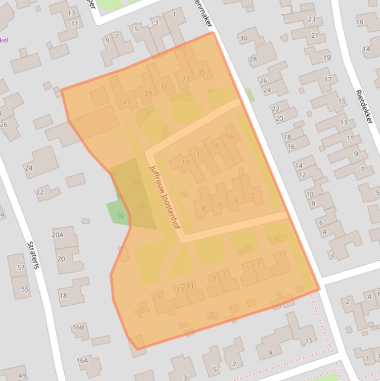 Kaart van postcodegebied 6031JT.