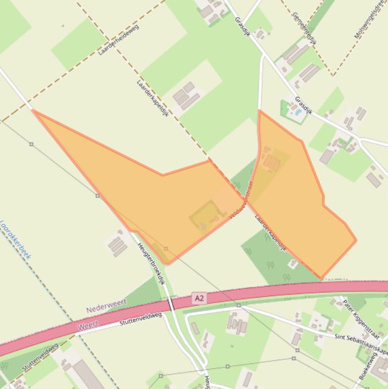 Kaart van postcodegebied 6031LM.