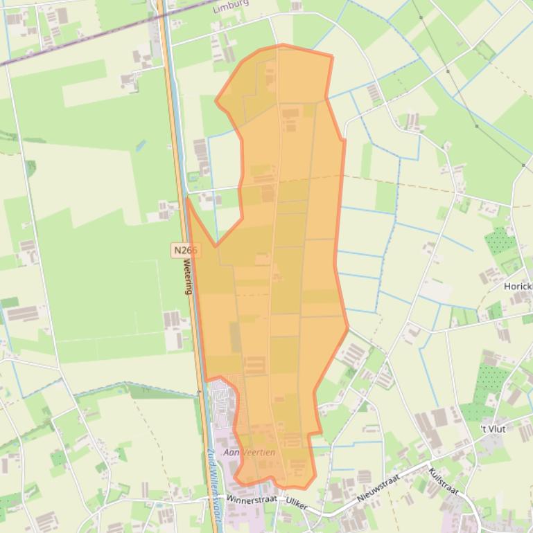 Kaart van postcodegebied 6031NB.