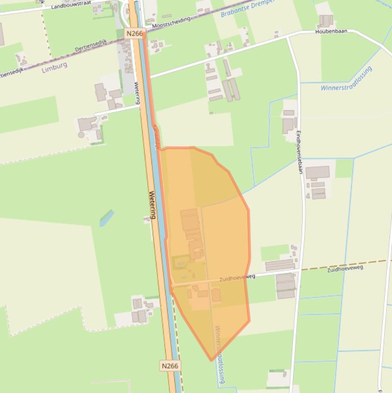 Kaart van postcodegebied 6031NC.