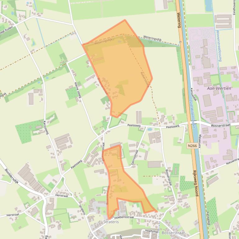 Kaart van postcodegebied 6031NW.