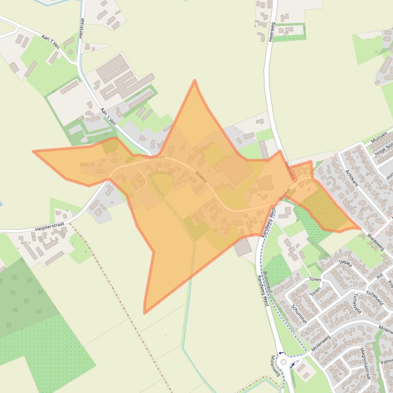 Kaart van postcodegebied 6031PR.